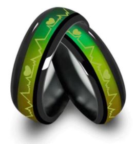 Titanium Temperature Emotion Rings