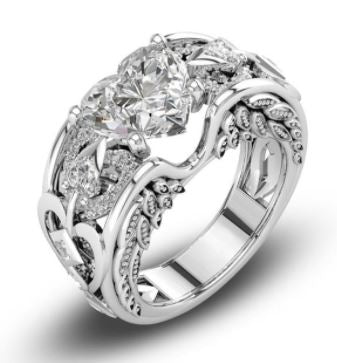 Exclusive Birthstone Heart Ring